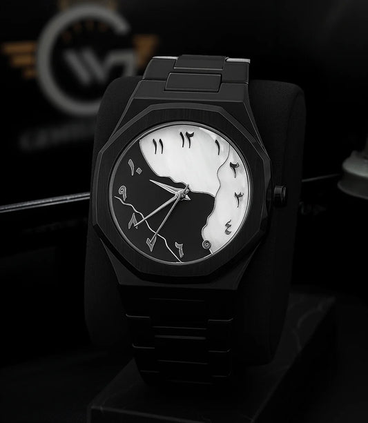 Arabic Aura Black & White Most Demanding Watch