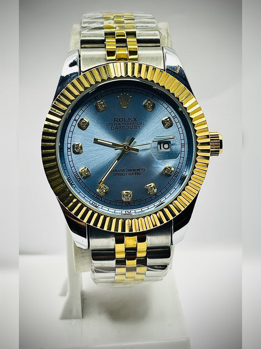 rolex oyster perpetual truetone with Tifny dial with date