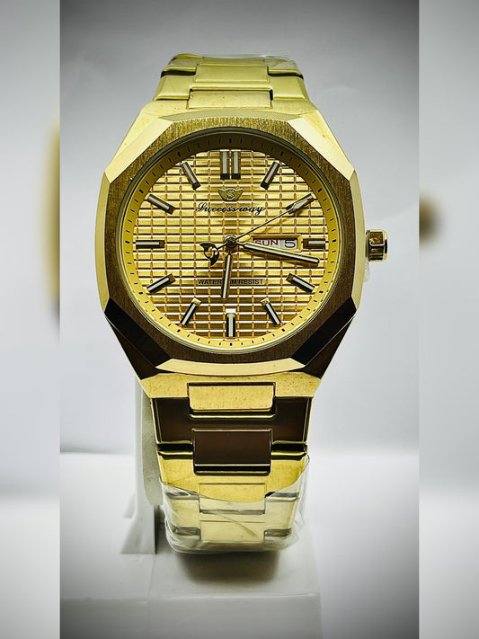 success way gold with golden dial day and date special addition